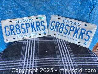 MaxSold Auction: Ontario license plates-GR8SPKRS - Brampton (Ontario, Canada) SELLER MANAGED Downsizing Online Auction SUPER SHORT NOTICE- Harold Street