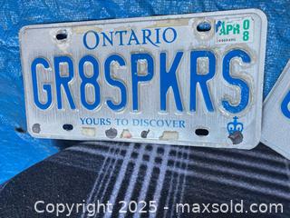 MaxSold Auction: Ontario license plates-GR8SPKRS - Brampton (Ontario, Canada) SELLER MANAGED Downsizing Online Auction SUPER SHORT NOTICE- Harold Street