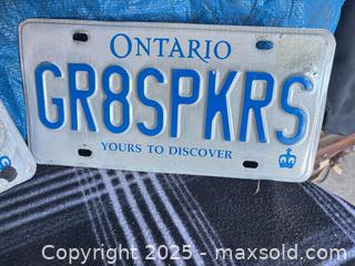 MaxSold Auction: Ontario license plates-GR8SPKRS - Brampton (Ontario, Canada) SELLER MANAGED Downsizing Online Auction SUPER SHORT NOTICE- Harold Street