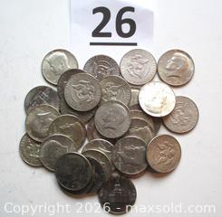 MaxSold Auction: 30 United States President John F. Kennedy Half Dollars (Face Value is $0.50 Each) - Phoenixville (Pennsylvania, USA) SELLER MANAGED Charity/Fundraising Online Auction - Church Street