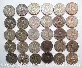 MaxSold Auction: 30 United States President John F. Kennedy Half Dollars (Face Value is $0.50 Each) - Phoenixville (Pennsylvania, USA) SELLER MANAGED Charity/Fundraising Online Auction - Church Street