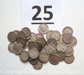 MaxSold Auction: 43 United States Roosevelt Silver Dimes - Phoenixville (Pennsylvania, USA) SELLER MANAGED Charity/Fundraising Online Auction - Church Street