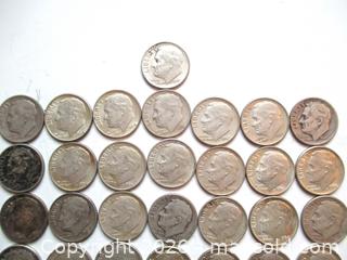 MaxSold Auction: 43 United States Roosevelt Silver Dimes - Phoenixville (Pennsylvania, USA) SELLER MANAGED Charity/Fundraising Online Auction - Church Street