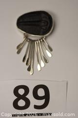 MaxSold Auction: Dark Trilobite Design with Sterling Silver (.925 Silver) Brooch/Pin - Phoenixville (Pennsylvania, USA) SELLER MANAGED Charity/Fundraising Online Auction - Church Street