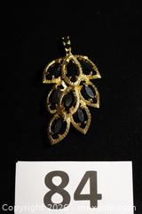 MaxSold Auction: Mid-Century Modern (MCM) Brooch/Pin with Large Black Leaves - Phoenixville (Pennsylvania, USA) SELLER MANAGED Charity/Fundraising Online Auction - Church Street