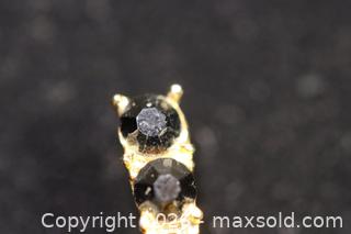 MaxSold Auction: Mid-Century Modern (MCM) Brooch/Pin with Large Black Leaves - Phoenixville (Pennsylvania, USA) SELLER MANAGED Charity/Fundraising Online Auction - Church Street