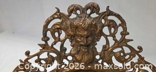 MaxSold Auction: Ornate Brass or Bronze Frame with Bacchus and Pierced Leafy Scrolls - Phoenixville (Pennsylvania, USA) SELLER MANAGED Charity/Fundraising Online Auction - Church Street