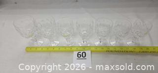MaxSold Auction: Seven Waterford Crystal Colleen Short Stem Claret Wine Glasses - Phoenixville (Pennsylvania, USA) SELLER MANAGED Charity/Fundraising Online Auction - Church Street