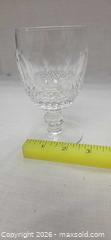 MaxSold Auction: Seven Waterford Crystal Colleen Short Stem Claret Wine Glasses - Phoenixville (Pennsylvania, USA) SELLER MANAGED Charity/Fundraising Online Auction - Church Street