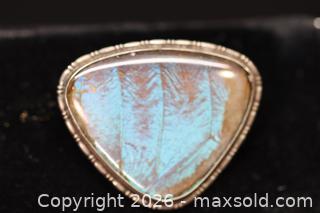 MaxSold Auction: Sterling Silver (.925 Silver) Brooch/Pin with Bluish Stone - Phoenixville (Pennsylvania, USA) SELLER MANAGED Charity/Fundraising Online Auction - Church Street