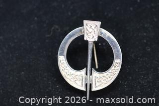 MaxSold Auction: Sterling Silver (.925 Silver) Irish Pin/Brooch - Phoenixville (Pennsylvania, USA) SELLER MANAGED Charity/Fundraising Online Auction - Church Street