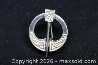 MaxSold Auction: Sterling Silver (.925 Silver) Irish Pin/Brooch - Phoenixville (Pennsylvania, USA) SELLER MANAGED Charity/Fundraising Online Auction - Church Street