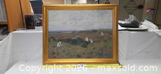 MaxSold Auction: Very Large Oil Painting of Children Playing in a Field - Phoenixville (Pennsylvania, USA) SELLER MANAGED Charity/Fundraising Online Auction - Church Street