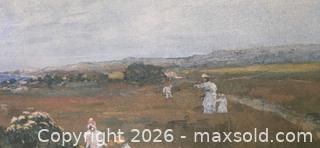 MaxSold Auction: Very Large Oil Painting of Children Playing in a Field - Phoenixville (Pennsylvania, USA) SELLER MANAGED Charity/Fundraising Online Auction - Church Street