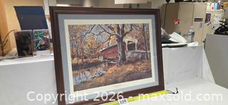 MaxSold Auction: Very Large Print of the Kennedy (Covered) Bridge in Kimberton PA by Sandra Giangiulio - Phoenixville (Pennsylvania, USA) SELLER MANAGED Charity/Fundraising Online Auction - Church Street