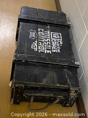 MaxSold Auction: Wooden Decorative Storage Crate Trunk with Rope Handles - Toronto (Ontario, Canada) SELLER MANAGED Downsizing Online Auction - O'Connor Drive (CONDO)