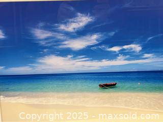 MaxSold Auction: Art Print of Beach Scene with Floating Rowboat  - Campbell (California, USA) SHORT NOTICE PARTNER MANAGED Estate Sale Online Auction - Dell Ave.