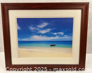 MaxSold Auction: Art Print of Beach Scene with Floating Rowboat  - Campbell (California, USA) SHORT NOTICE PARTNER MANAGED Estate Sale Online Auction - Dell Ave.