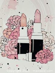 MaxSold Auction: Canvas Art Print of Flowers and Lipstick - Campbell (California, USA) SHORT NOTICE PARTNER MANAGED Estate Sale Online Auction - Dell Ave.