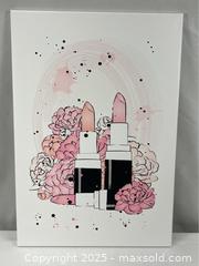 MaxSold Auction: Canvas Art Print of Flowers and Lipstick - Campbell (California, USA) SHORT NOTICE PARTNER MANAGED Estate Sale Online Auction - Dell Ave.