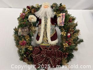MaxSold Auction: Christmas Wreath with Santa Figure - Campbell (California, USA) SHORT NOTICE PARTNER MANAGED Estate Sale Online Auction - Dell Ave.