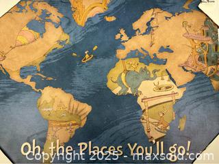 MaxSold Auction: Dr. Seuss Print on Canvas “Oh the Places You’ll go!” - Campbell (California, USA) SHORT NOTICE PARTNER MANAGED Estate Sale Online Auction - Dell Ave.