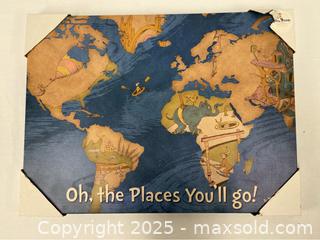 MaxSold Auction: Dr. Seuss Print on Canvas “Oh the Places You’ll go!” - Campbell (California, USA) SHORT NOTICE PARTNER MANAGED Estate Sale Online Auction - Dell Ave.