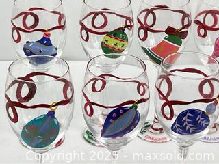 MaxSold Auction: Festive Hand Painted Holiday Goblets - Campbell (California, USA) SHORT NOTICE PARTNER MANAGED Estate Sale Online Auction - Dell Ave.