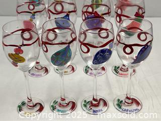 MaxSold Auction: Festive Hand Painted Holiday Goblets - Campbell (California, USA) SHORT NOTICE PARTNER MANAGED Estate Sale Online Auction - Dell Ave.