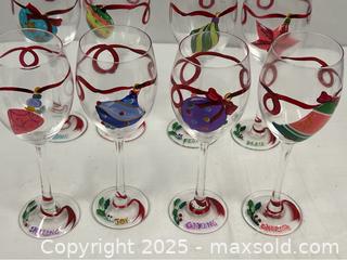 MaxSold Auction: Festive Hand Painted Holiday Goblets - Campbell (California, USA) SHORT NOTICE PARTNER MANAGED Estate Sale Online Auction - Dell Ave.