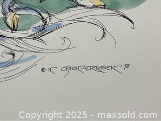 MaxSold Auction: Framed Art of a Mother Unicorn and Baby - Campbell (California, USA) SHORT NOTICE PARTNER MANAGED Estate Sale Online Auction - Dell Ave.