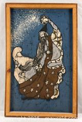 MaxSold Auction: Framed Batik Fabric of a Wizard - Campbell (California, USA) SHORT NOTICE PARTNER MANAGED Estate Sale Online Auction - Dell Ave.