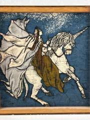 MaxSold Auction: Framed Batik Fabric of a Woman and Unicorn - Campbell (California, USA) SHORT NOTICE PARTNER MANAGED Estate Sale Online Auction - Dell Ave.