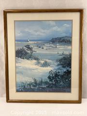 MaxSold Auction: Framed Print of Dunes and Sea Coast - Campbell (California, USA) SHORT NOTICE PARTNER MANAGED Estate Sale Online Auction - Dell Ave.