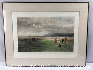 MaxSold Auction: Framed Print of Golfers “The Drive” - Campbell (California, USA) SHORT NOTICE PARTNER MANAGED Estate Sale Online Auction - Dell Ave.
