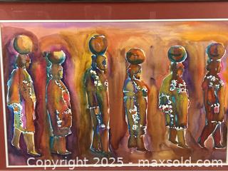 MaxSold Auction: Framed Print of Indigenous Women Carrying Pots - Campbell (California, USA) SHORT NOTICE PARTNER MANAGED Estate Sale Online Auction - Dell Ave.