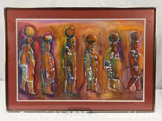 MaxSold Auction: Framed Print of Indigenous Women Carrying Pots - Campbell (California, USA) SHORT NOTICE PARTNER MANAGED Estate Sale Online Auction - Dell Ave.