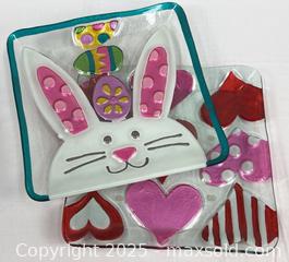 MaxSold Auction: Fused Glass Decorated Party Platters - Campbell (California, USA) SHORT NOTICE PARTNER MANAGED Estate Sale Online Auction - Dell Ave.