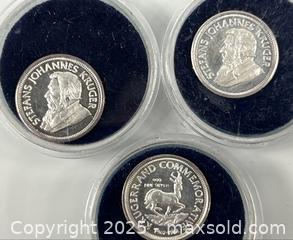 MaxSold Auction: Lot of 3 South Africa Krugerrands - Campbell (California, USA) SHORT NOTICE PARTNER MANAGED Estate Sale Online Auction - Dell Ave.