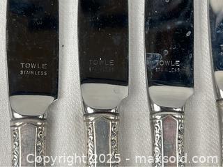 MaxSold Auction: Lot of 7 Towle Stainless Dinnerware - Campbell (California, USA) SHORT NOTICE PARTNER MANAGED Estate Sale Online Auction - Dell Ave.