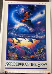 MaxSold Auction: Mickey Mouse “Sorcerer of the Sea” High Quality Poster - Campbell (California, USA) SHORT NOTICE PARTNER MANAGED Estate Sale Online Auction - Dell Ave.