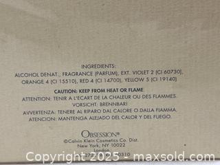 MaxSold Auction: NEW IN BOX Calvin Klein “Obsession” Perfume - Campbell (California, USA) SHORT NOTICE PARTNER MANAGED Estate Sale Online Auction - Dell Ave.