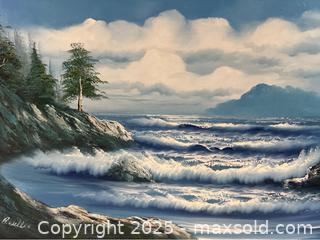 MaxSold Auction: Original Painting of Coastal Scene - Campbell (California, USA) SHORT NOTICE PARTNER MANAGED Estate Sale Online Auction - Dell Ave.