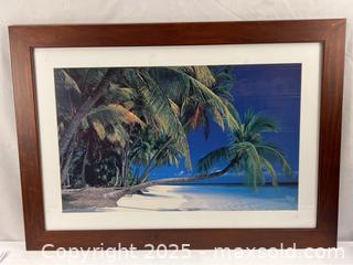 MaxSold Auction: Print of a Beach with Coconut Trees - Campbell (California, USA) SHORT NOTICE PARTNER MANAGED Estate Sale Online Auction - Dell Ave.