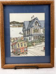 MaxSold Auction: Signed Art Print of Cable Car San Francisco - Campbell (California, USA) SHORT NOTICE PARTNER MANAGED Estate Sale Online Auction - Dell Ave.