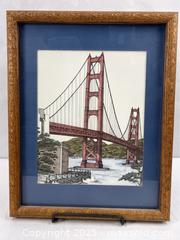 MaxSold Auction: Signed Art Print of Golden Gate Bridge - Campbell (California, USA) SHORT NOTICE PARTNER MANAGED Estate Sale Online Auction - Dell Ave.