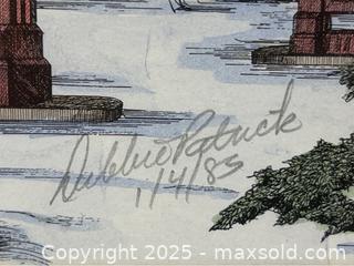 MaxSold Auction: Signed Art Print of Golden Gate Bridge - Campbell (California, USA) SHORT NOTICE PARTNER MANAGED Estate Sale Online Auction - Dell Ave.