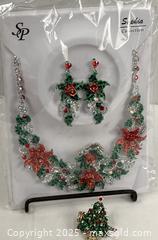 MaxSold Auction: Sophia Collection Holiday Necklace Earrings and Ring - Campbell (California, USA) SHORT NOTICE PARTNER MANAGED Estate Sale Online Auction - Dell Ave.