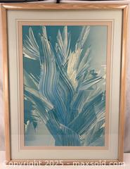 MaxSold Auction: Vintage Framed Abstract Art in Blue and White - Campbell (California, USA) SHORT NOTICE PARTNER MANAGED Estate Sale Online Auction - Dell Ave.