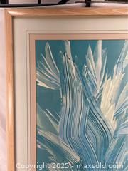 MaxSold Auction: Vintage Framed Abstract Art in Blue and White - Campbell (California, USA) SHORT NOTICE PARTNER MANAGED Estate Sale Online Auction - Dell Ave.